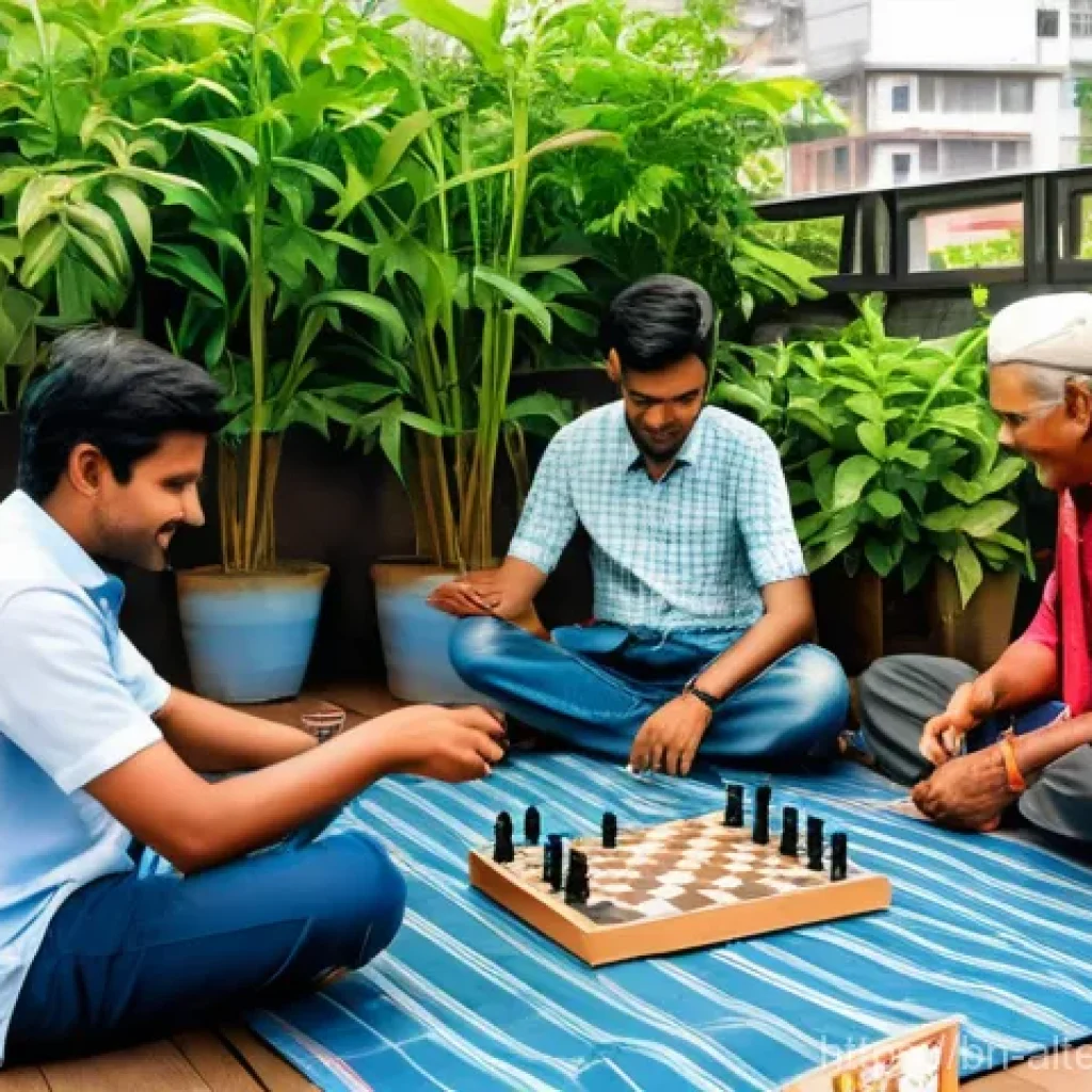 대체에너지 시장 성장 전망 - **Prompt for Solar Energy:**
    "A vibrant and bustling rooftop scene on a modern, multi-story buil...