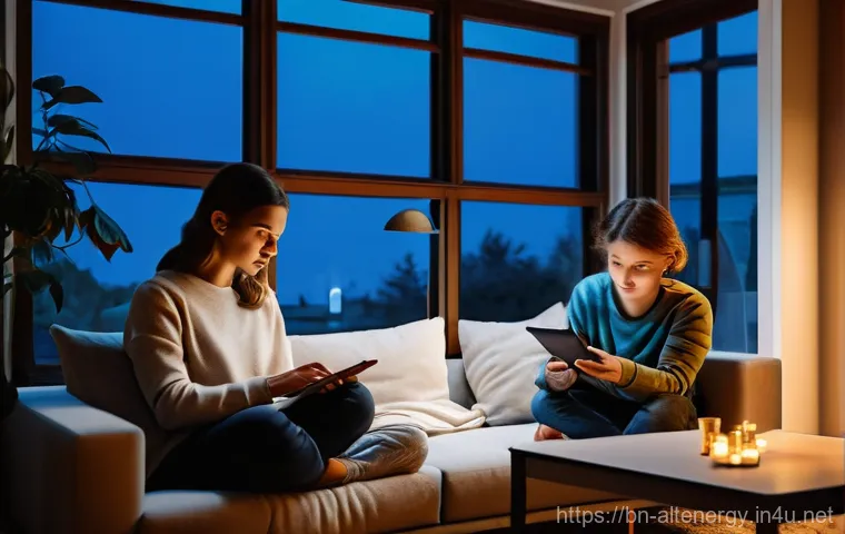 에너지 저장 시스템 ESS - Prompt 1: A Haven of Light and Comfort During an Outage**