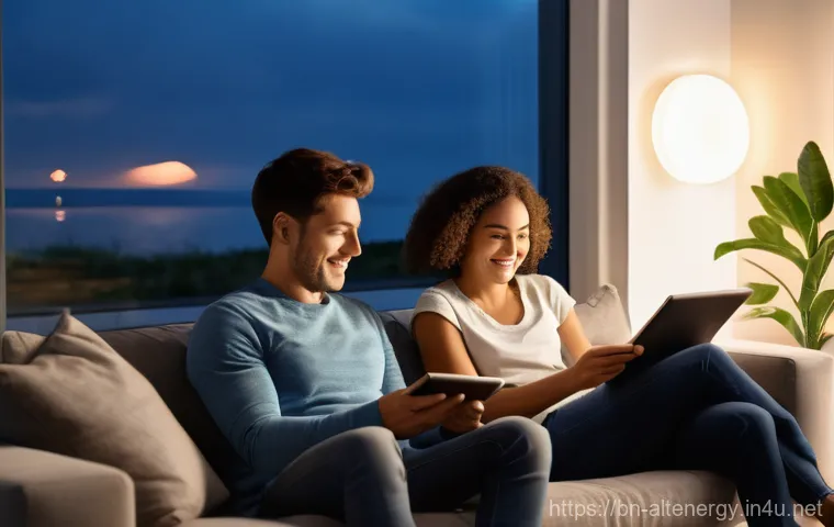 에너지 절감 스마트 가전 - Prompt 1: Smart Lighting for a Cozy Evening**