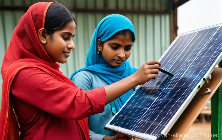 대체에너지의 경제적 가치 - **Prompt:** A vibrant scene capturing the essence of alternative energy's benefits for a Bengali sma...