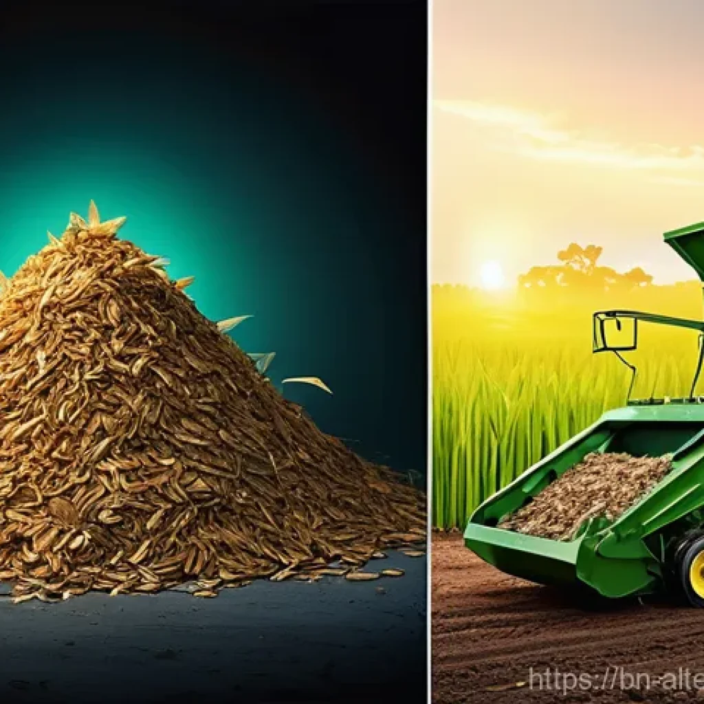 바이오매스 발전 기술 - **Prompt 1: From Waste to Wonder – The Energy Transformation**
    "A captivating, magical realism i...