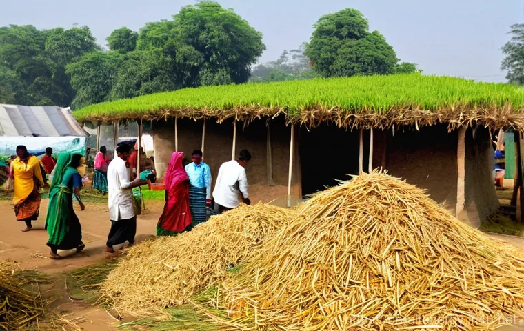 바이오매스 발전 기술 - **Prompt 2: A Greener Future – Community and Clean Energy Harmony**
    "An idyllic, serene landscap...