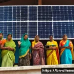 Home 21 대체에너지의 정책적 지원 - A vibrant community workshop in rural Bangladesh focused on renewable energy awareness, featuring di...