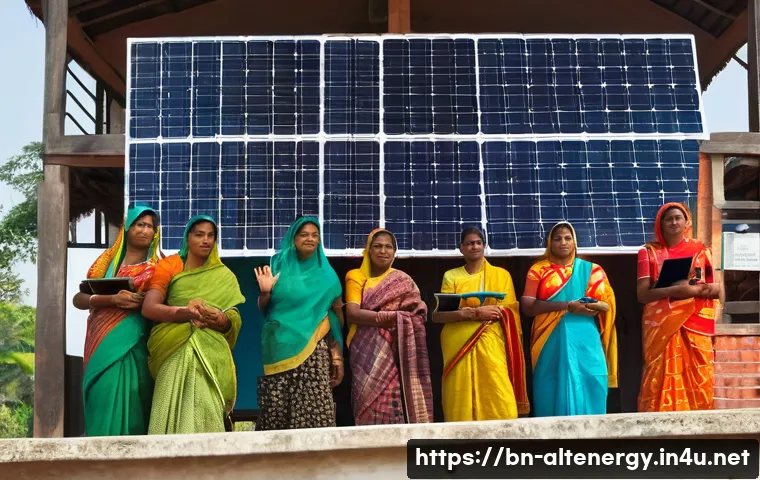 대체에너지의 정책적 지원 - A vibrant community workshop in rural Bangladesh focused on renewable energy awareness, featuring di...
